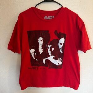 Red AFI Band Tee